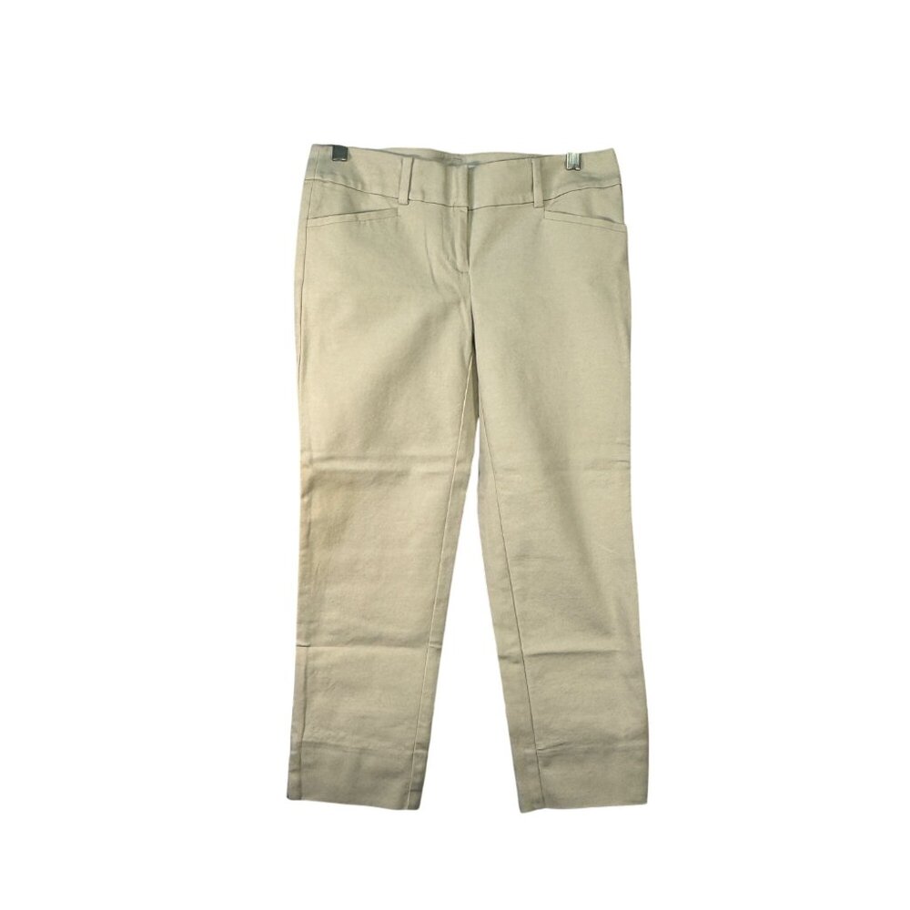 Loft Womens The Riviera Size 0P Straight Leg Chino Pants With Pockets